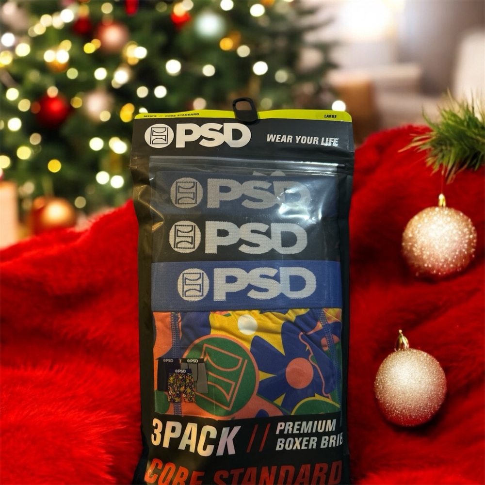 PSD Multicolor Premium Boxer Briefs 3-Pack